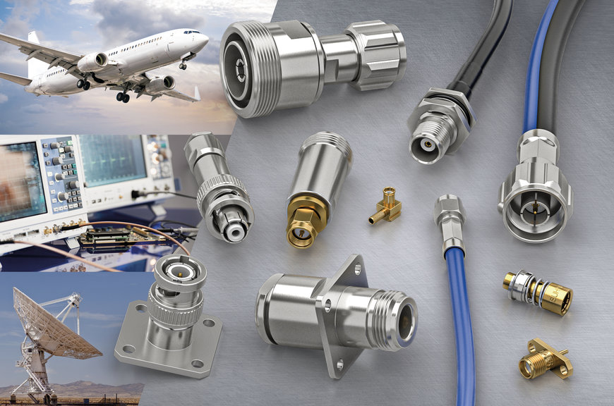 Wide range of Huber+Suhner connectors, cables and accessories available from stock at Lane Electronics